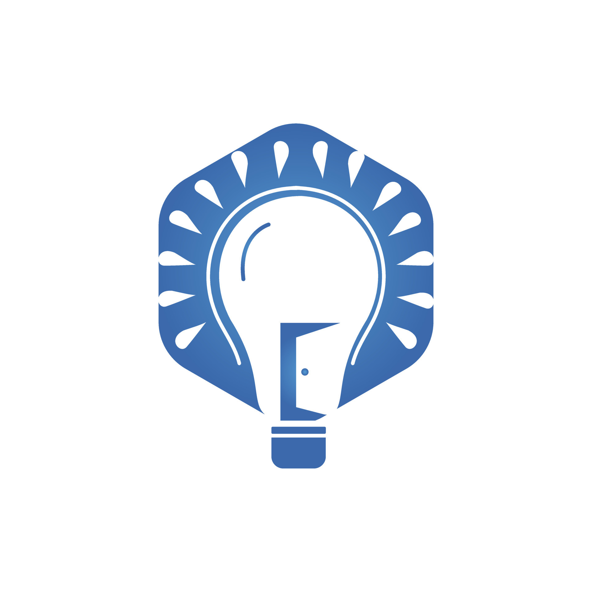 smart room vector logo design. Bulb and room icon logo. 11406567 Vector