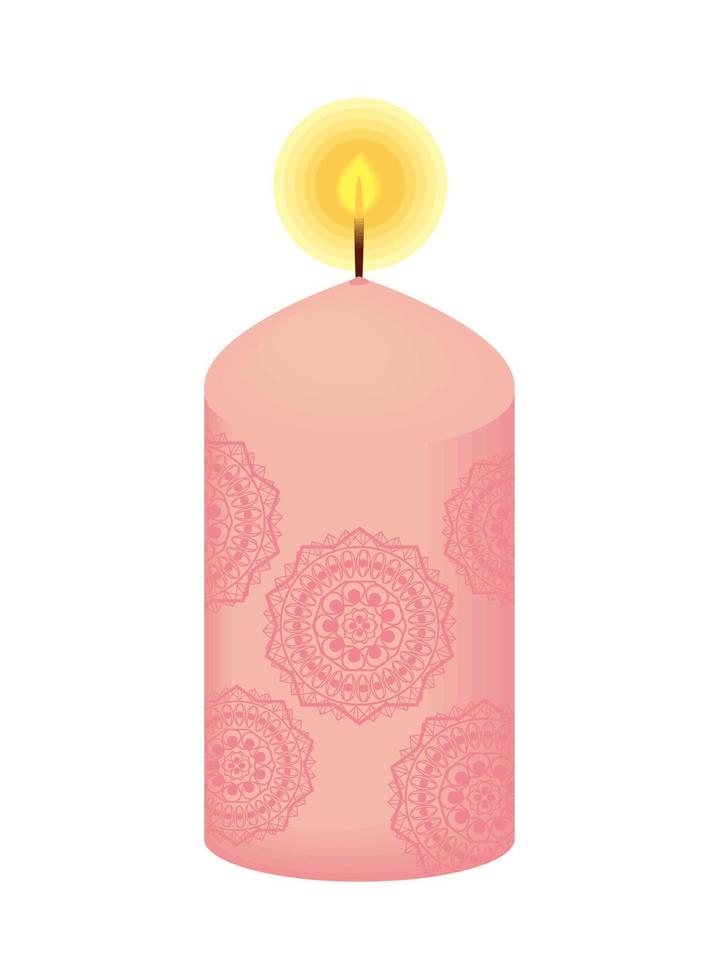 diwali candle light vector