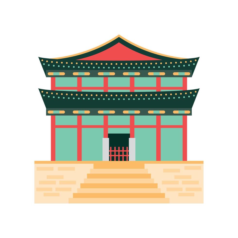 templo de la pagoda asiática vector