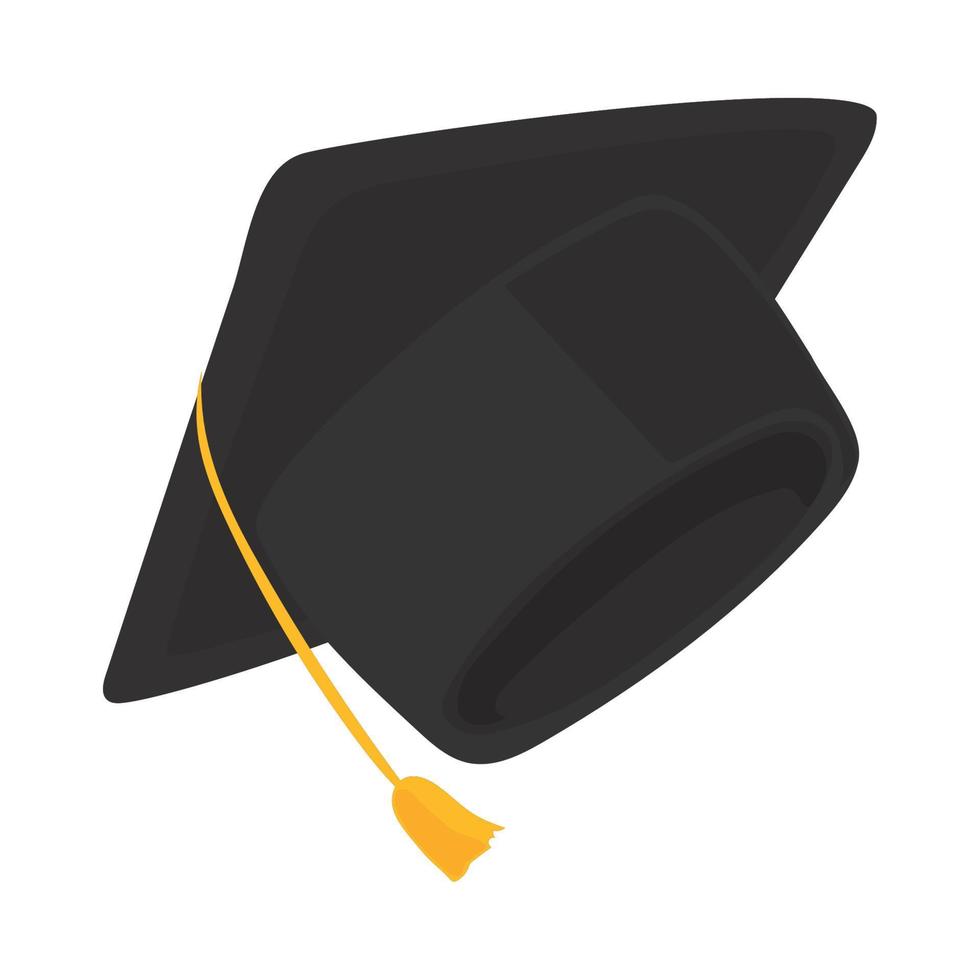 sombrero de graduación de la escuela vector