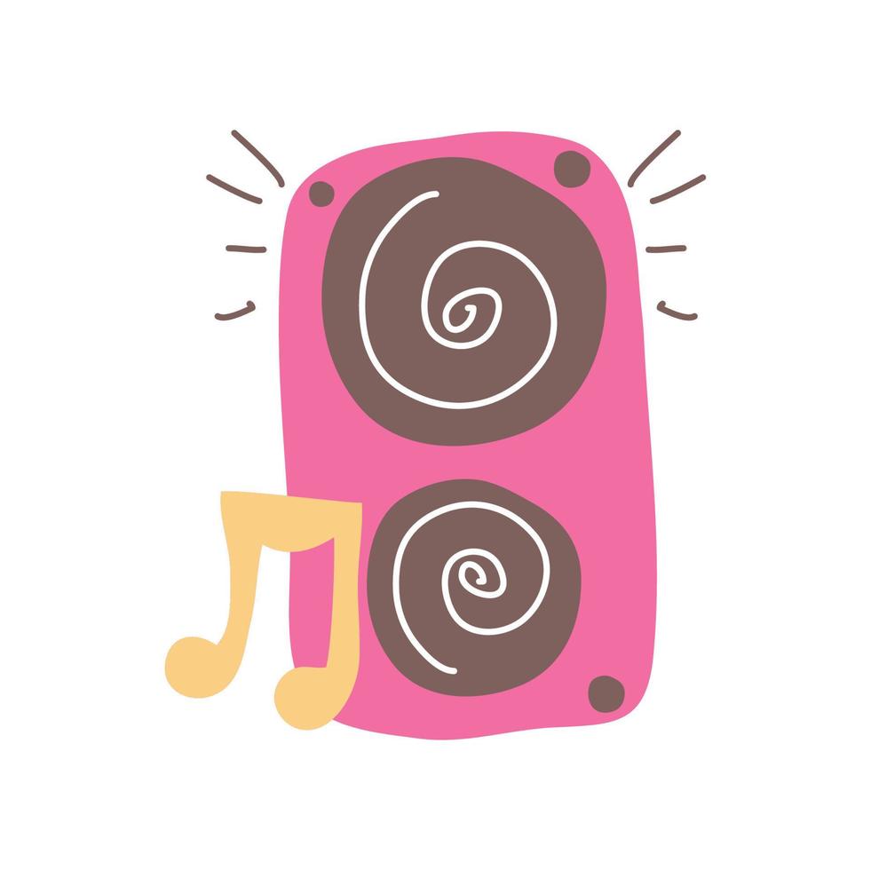 icono de altavoz de música vector