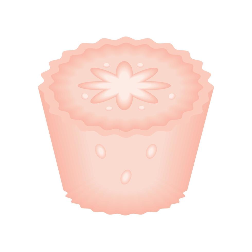 mooncake pastry food vector