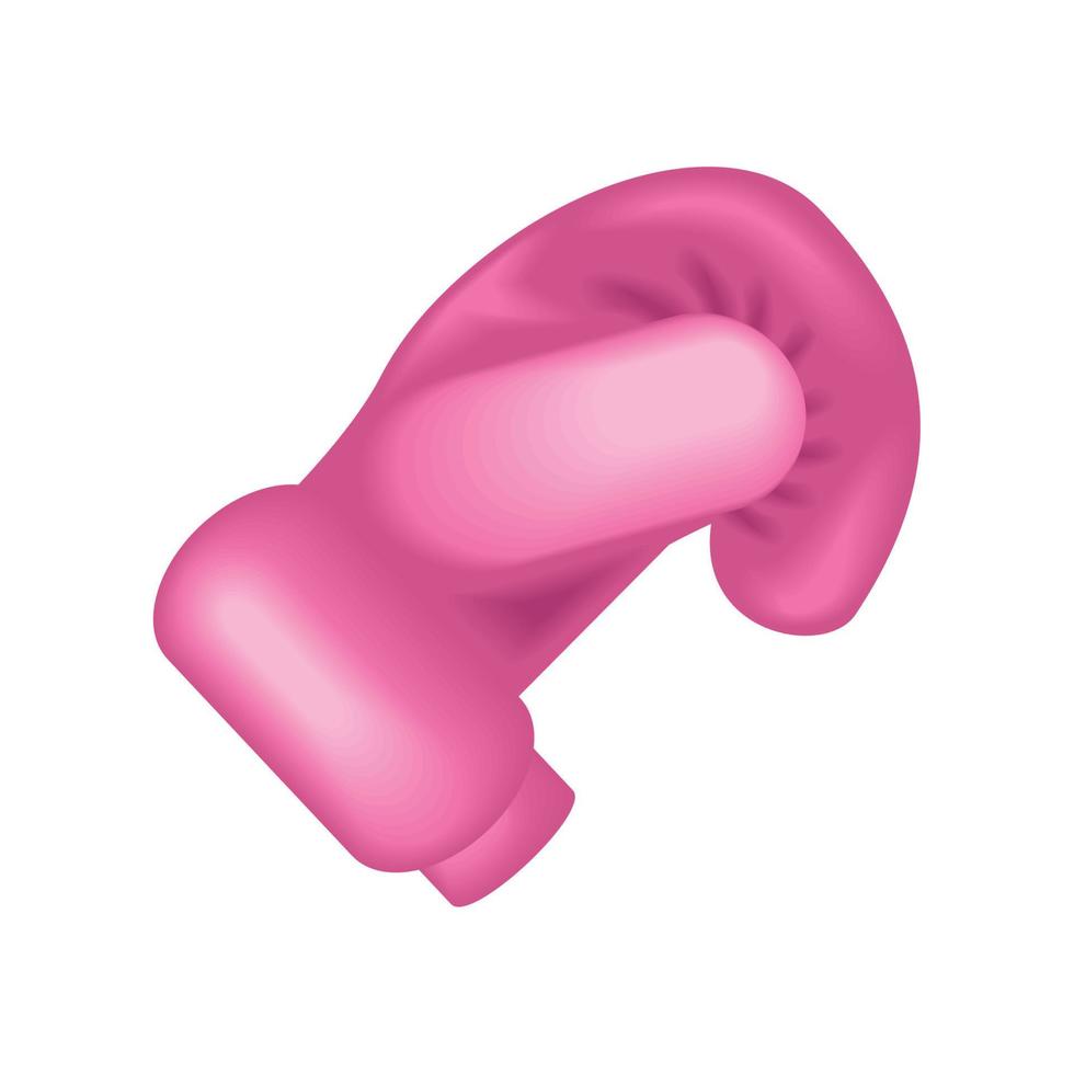 pink glove breast cancer vector