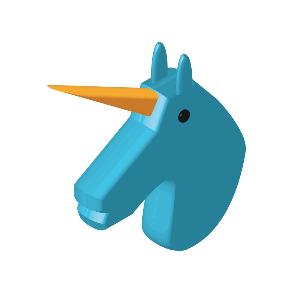 icono de unicornio fintech vector