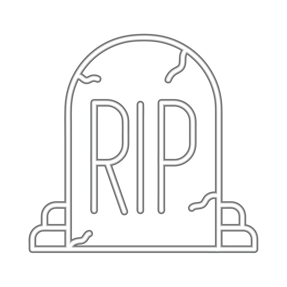 halloween tombstone rip vector