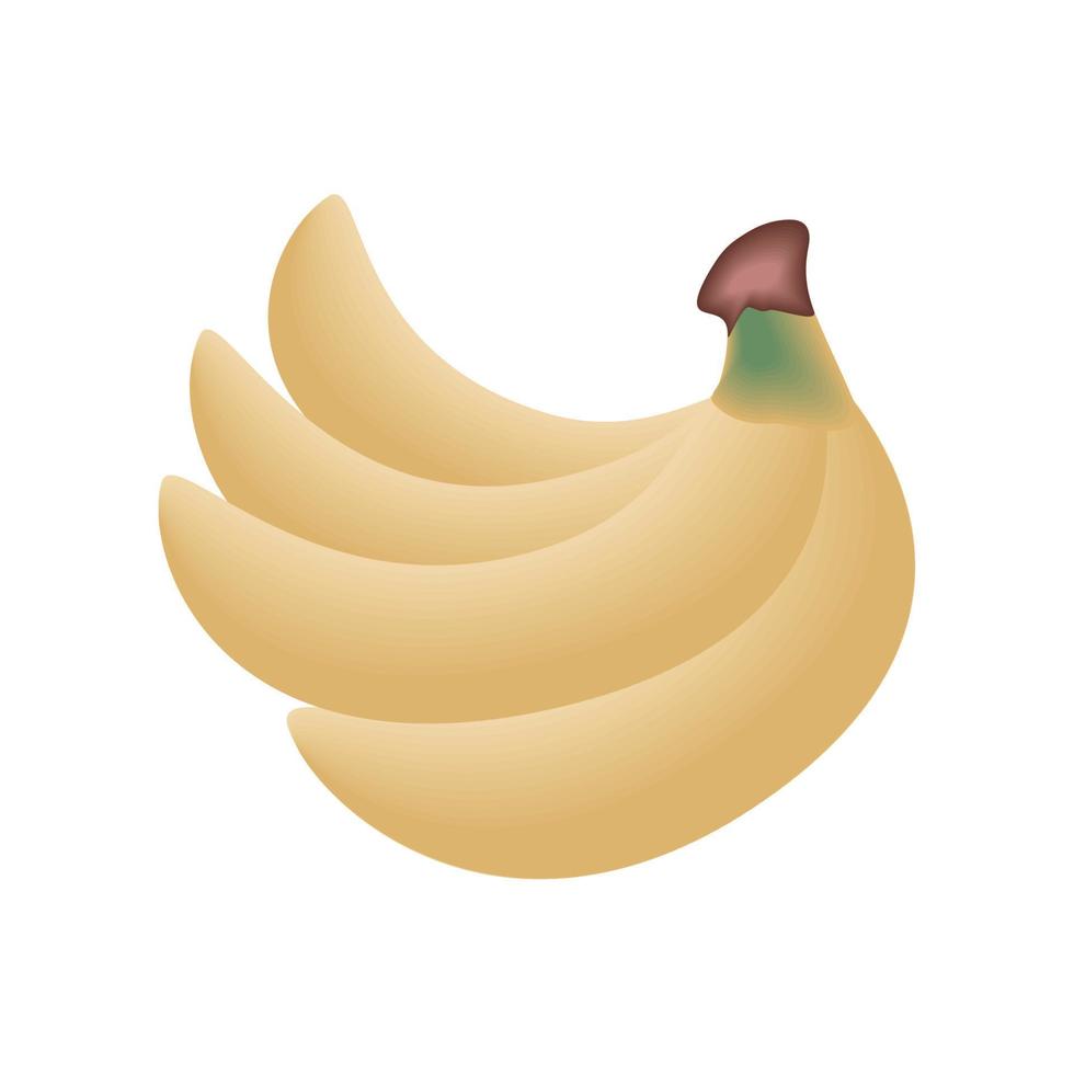 banana fruit icon vector