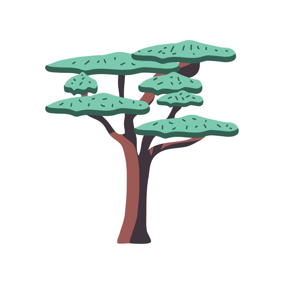 icono de árbol bonsái vector
