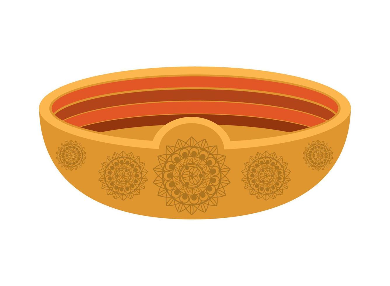 muslim bowl icon vector