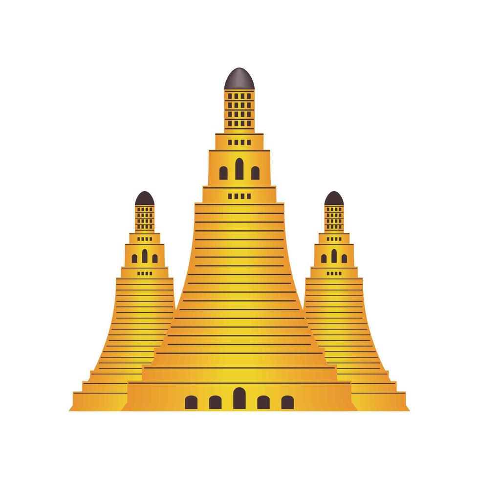 sacred thai temple vector