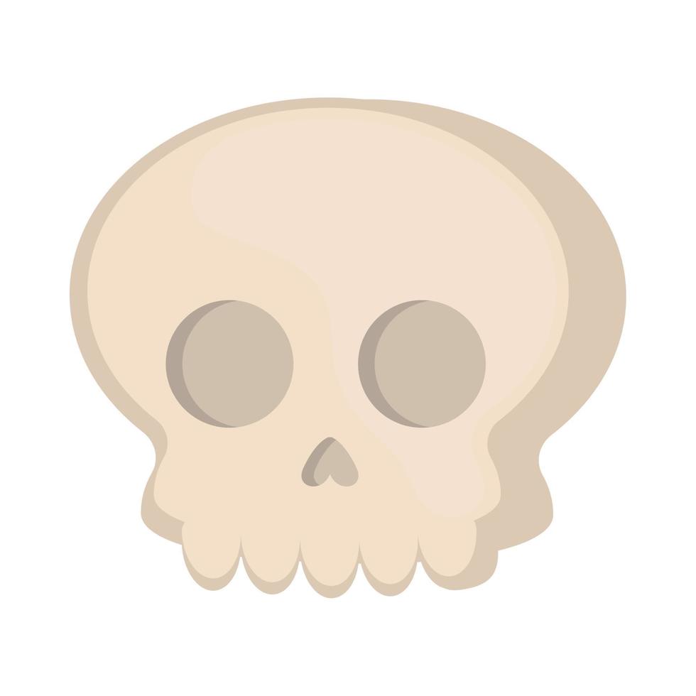 halloween skull icon vector