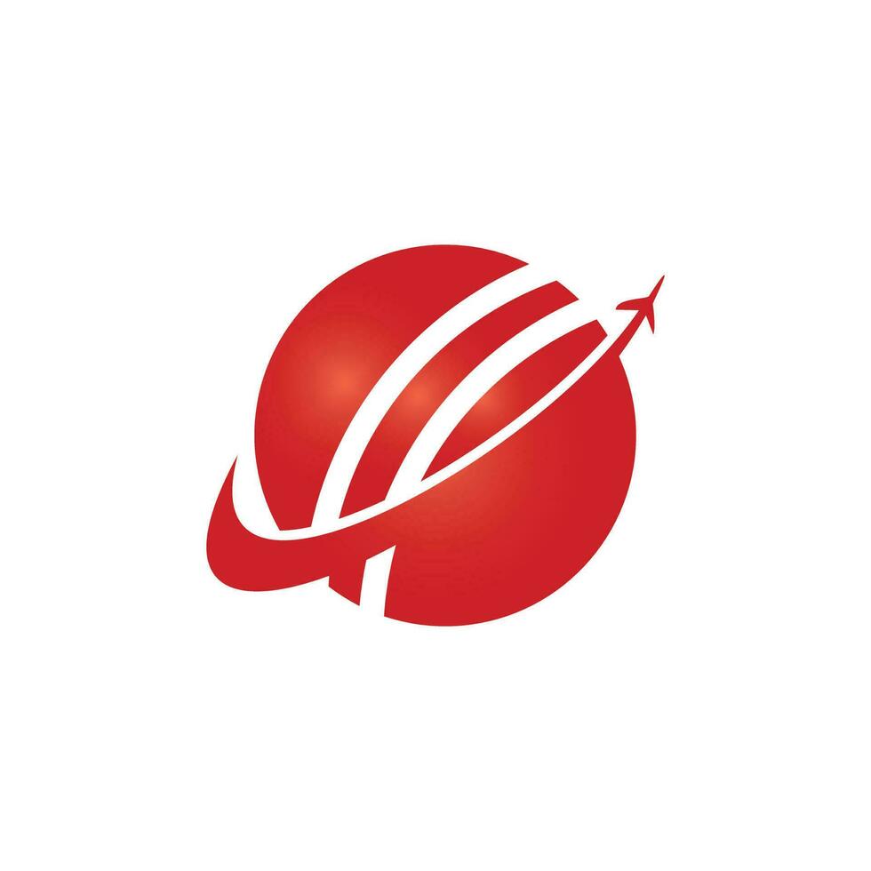 diseño del logotipo del vector de viaje de críquet.