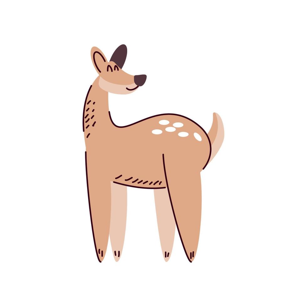 cute deer animal vector