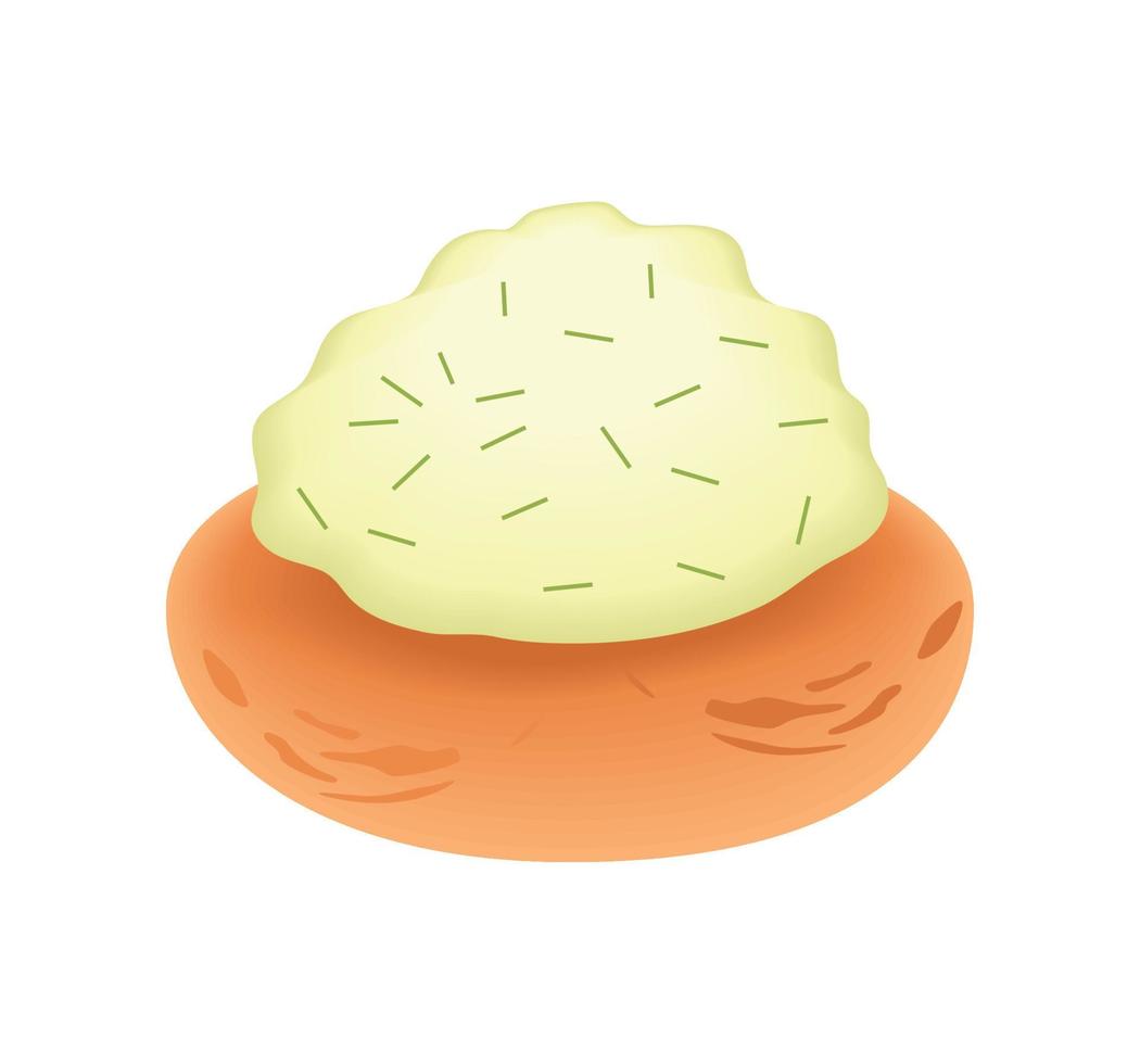 appetizer food dip vector