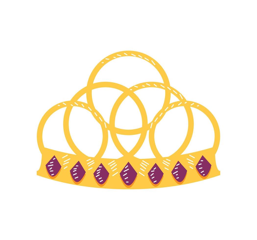 crown on white background vector