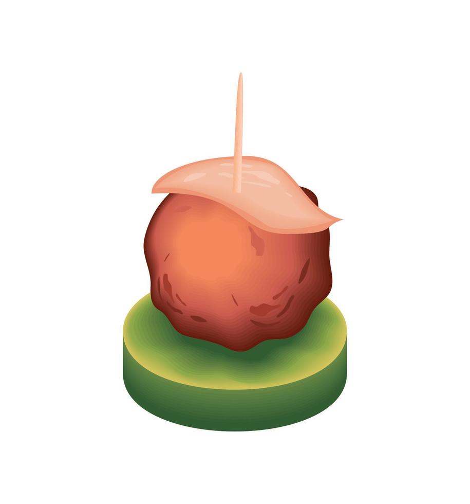 delicious food appetizer vector