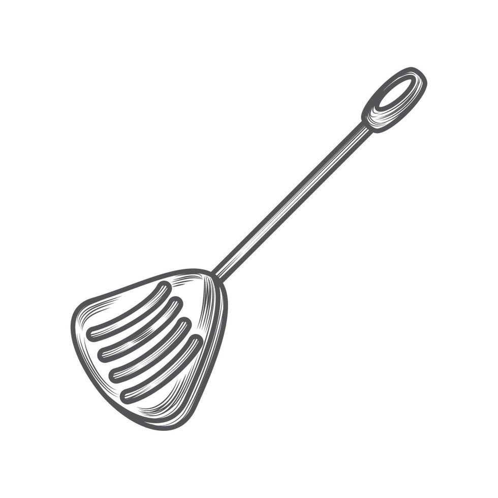 skimmer kitchen icon vector