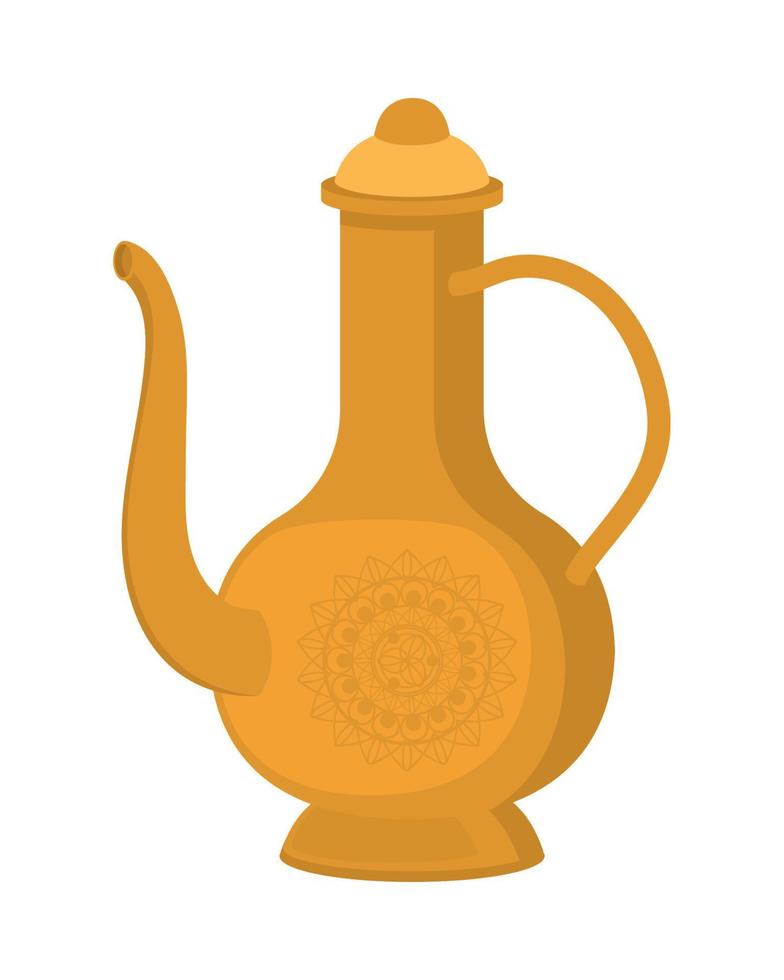 classic teapot icon vector
