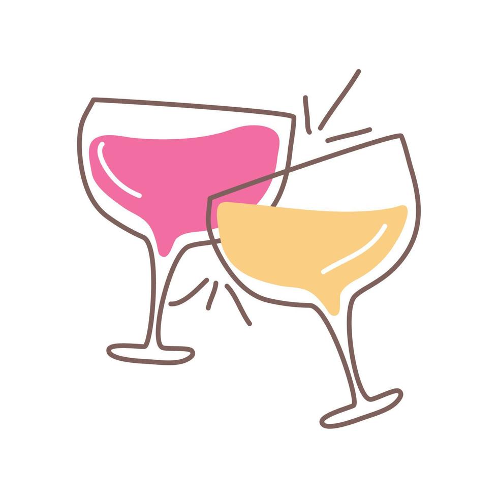 toast champagne glass vector