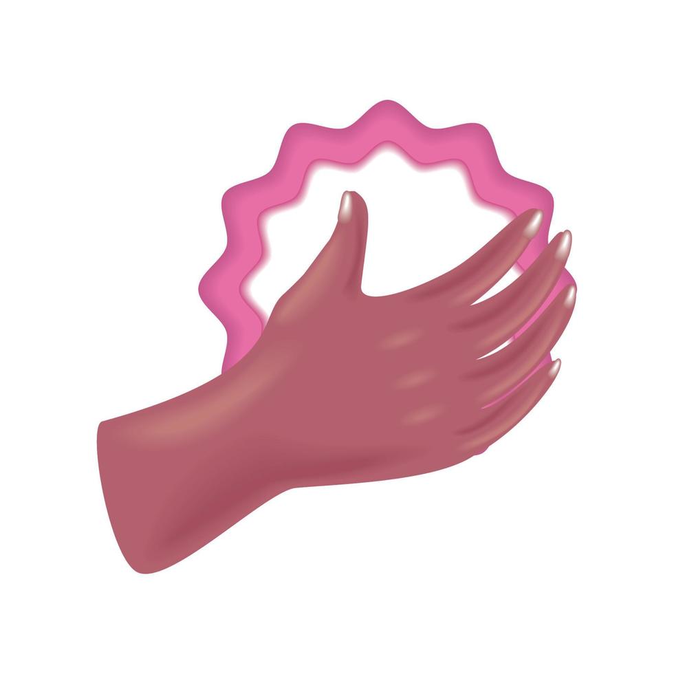 breast cancer badge vector