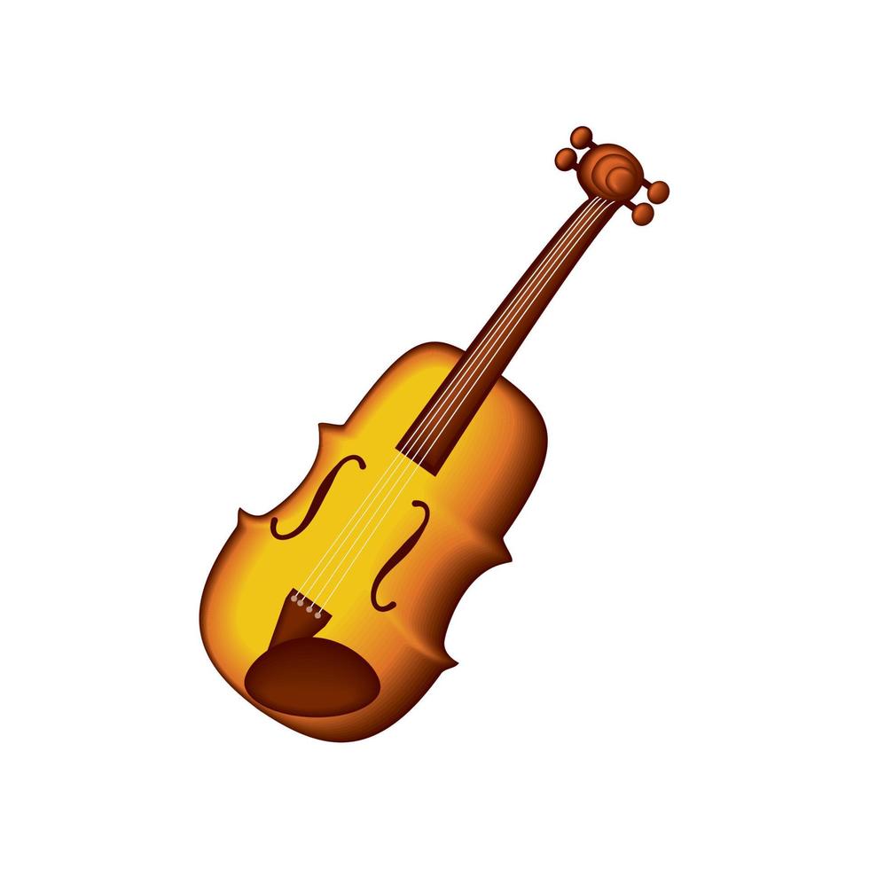 realistic violin instrument vector