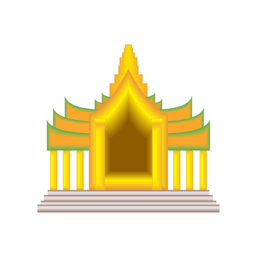 Thai Monastery temple vector