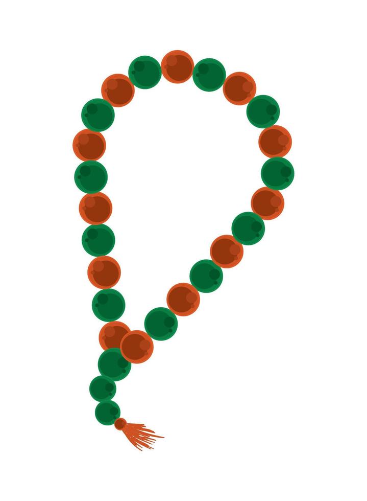 muslim rosary icon vector