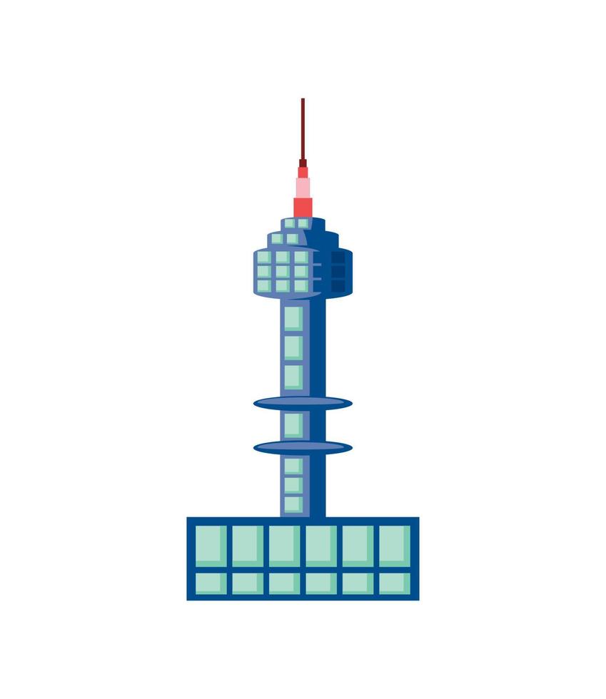 Namsan tower in korea vector