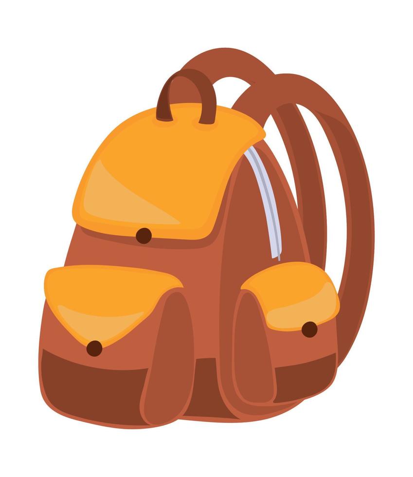 school backpack icon vector