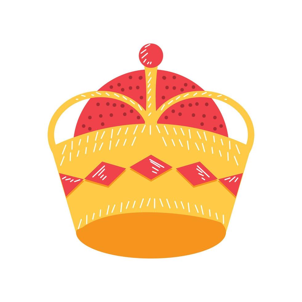 monarch gold crown vector