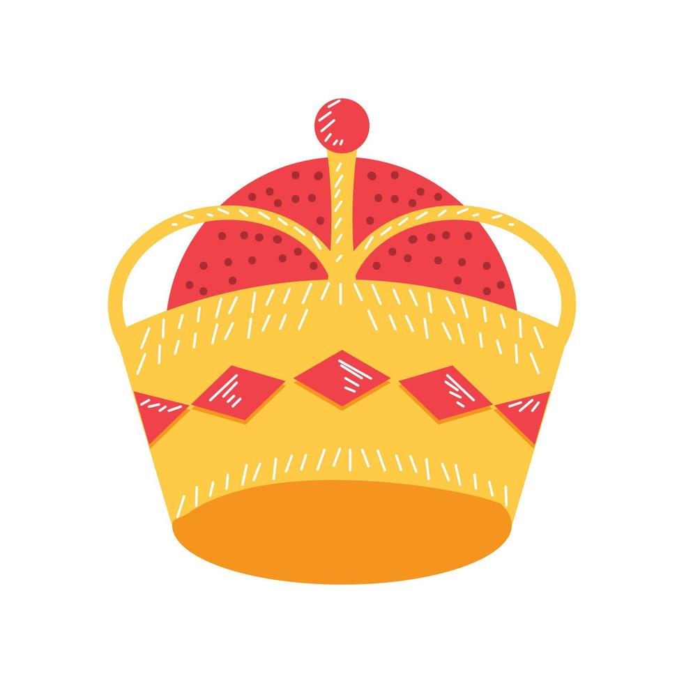 monarch gold crown vector