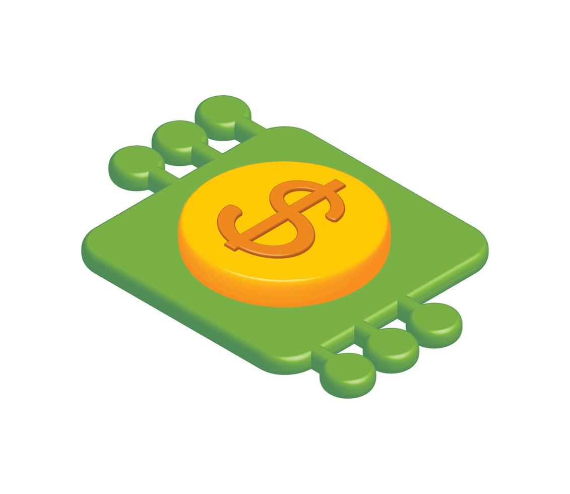 money fintech icon vector