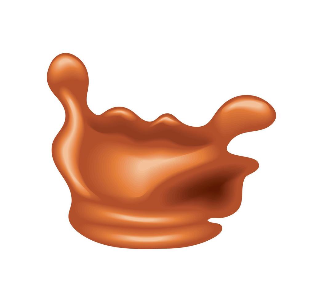 splash caramel icon vector