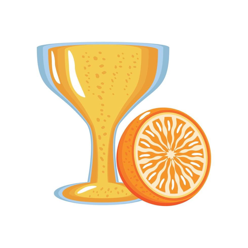 orange juice fresh vector