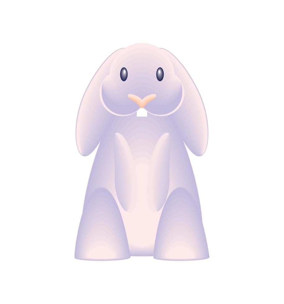 cute rabbit animal vector