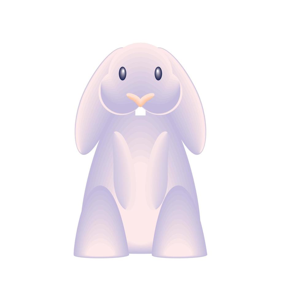 cute rabbit animal vector