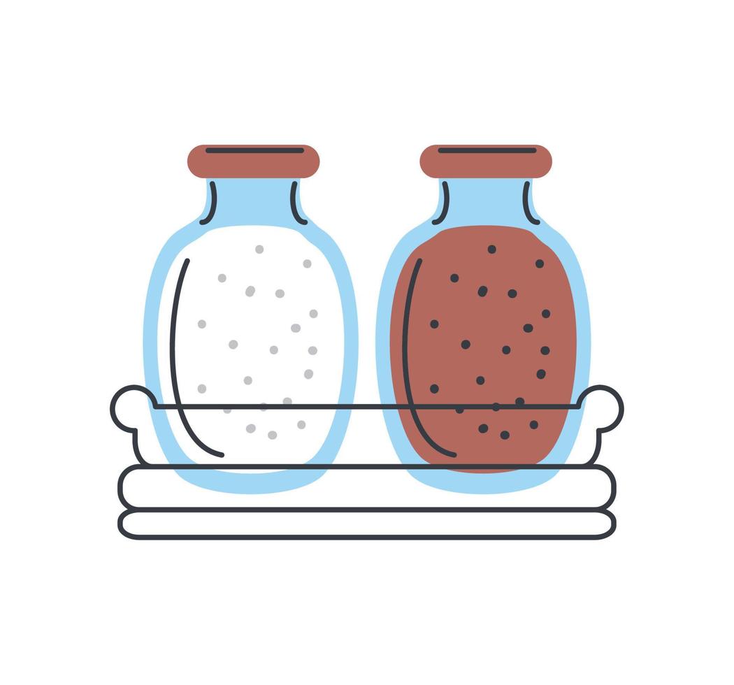 salt and pepper kitchen vector