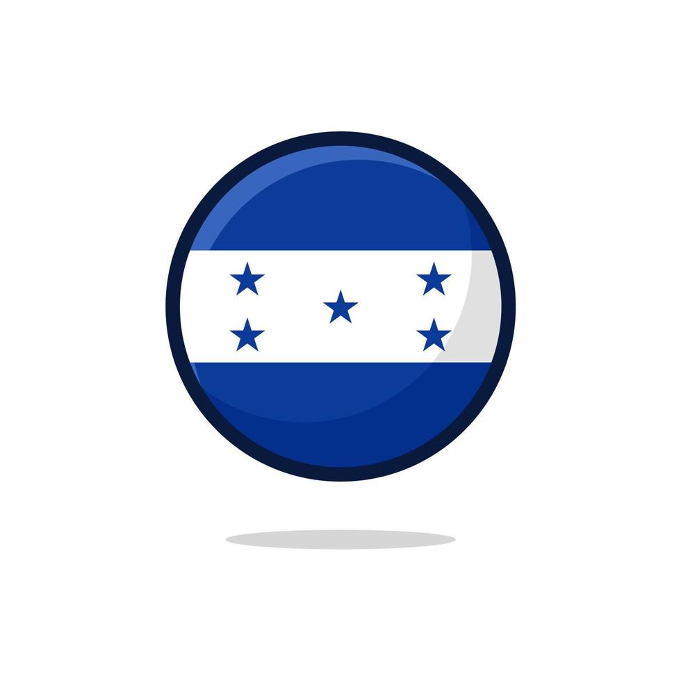 icono de la bandera de honduras vector