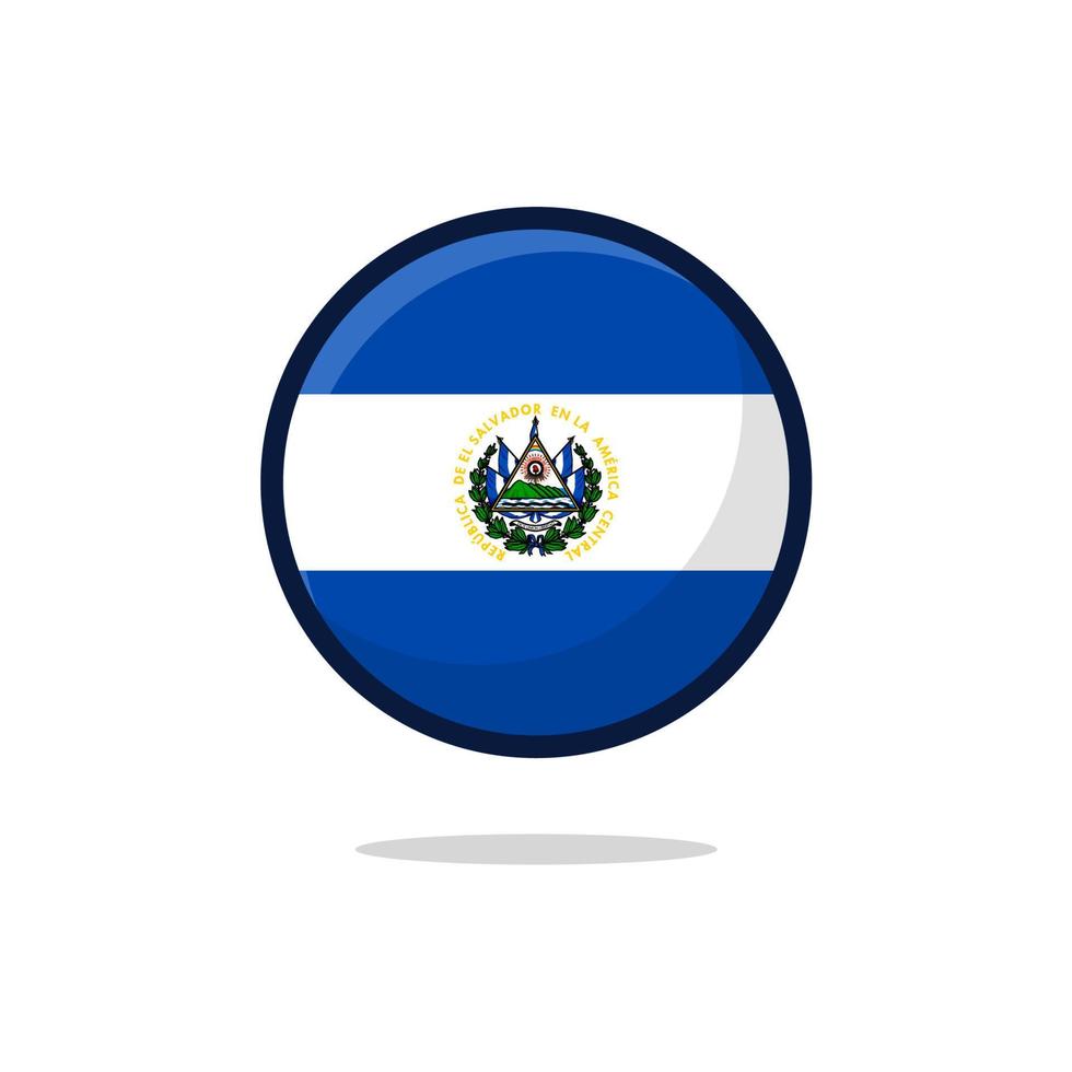 El Salvador Flag Icon vector