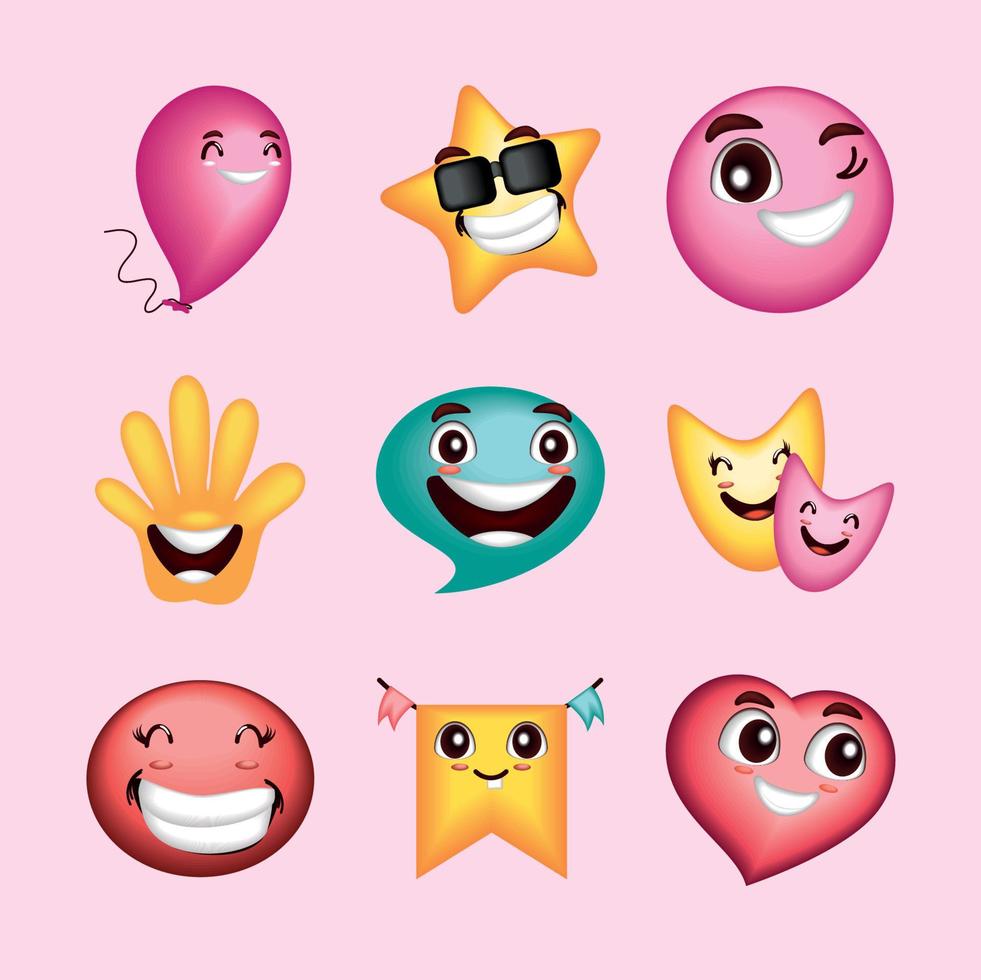 world smile day, icons vector