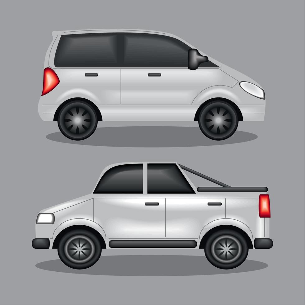 set car transport vector