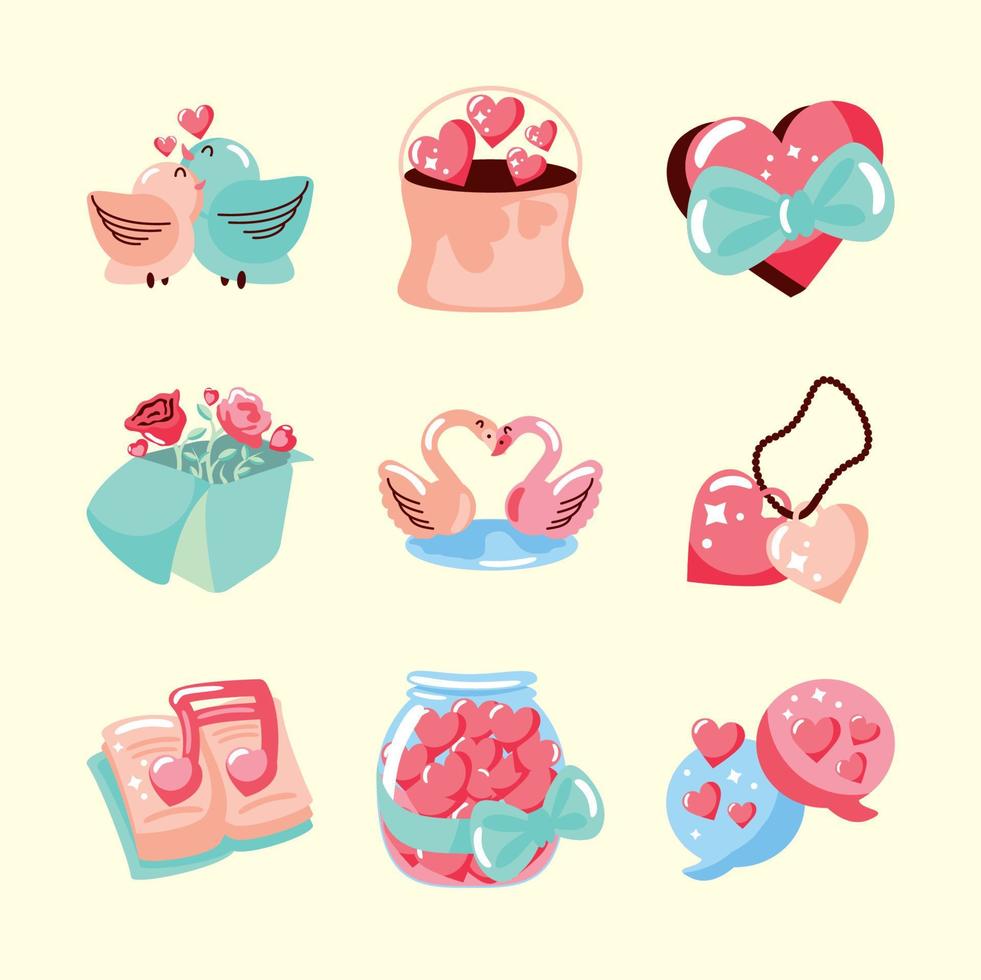 love and romantic vector