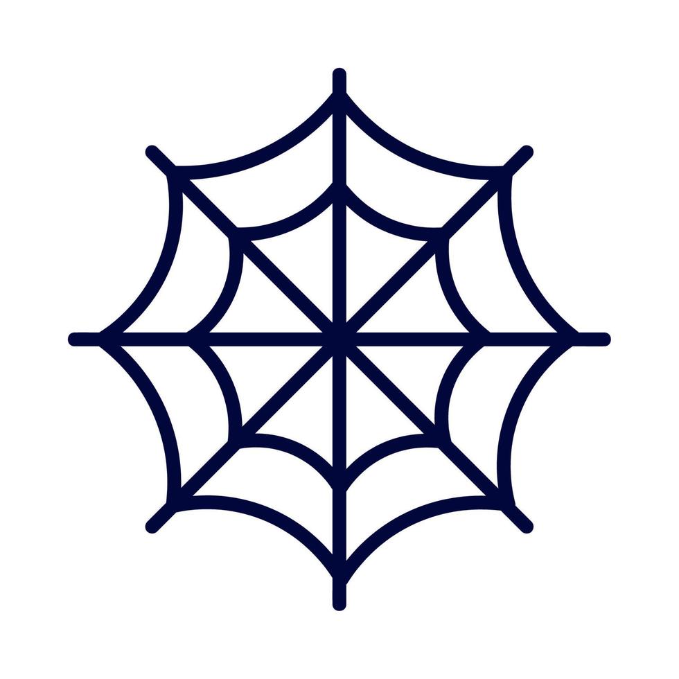 halloween spiderweb icon linear vector