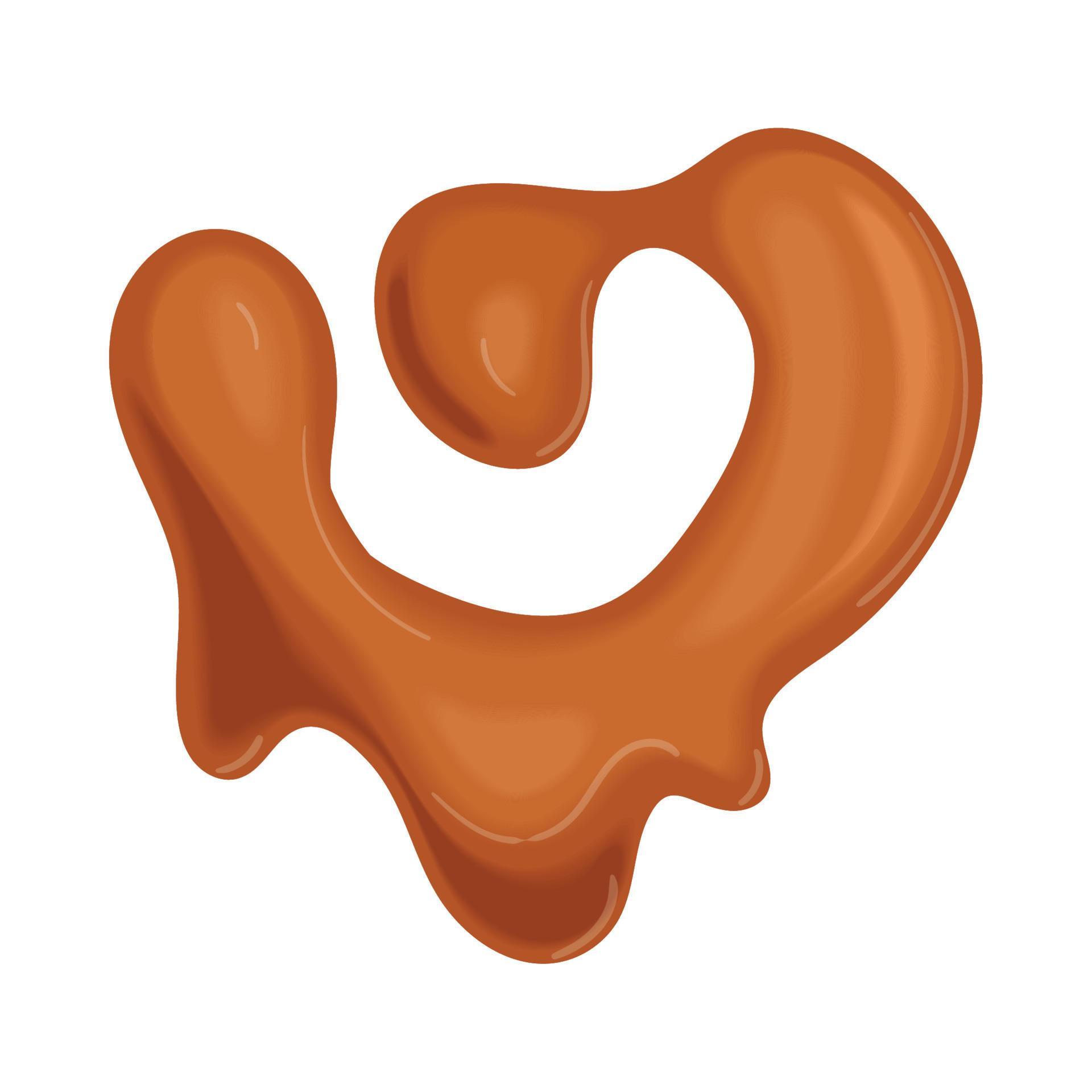 caramel on a white background 11408262 Vector Art at Vecteezy