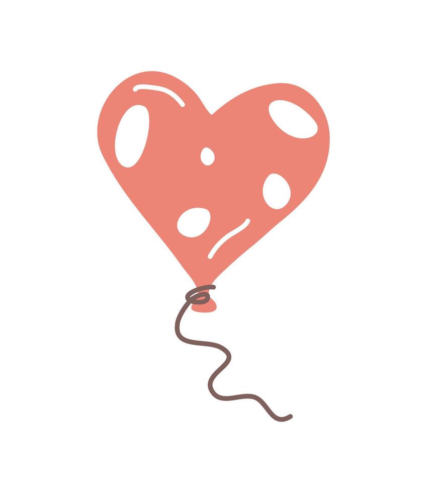 balloon shape heart icon vector