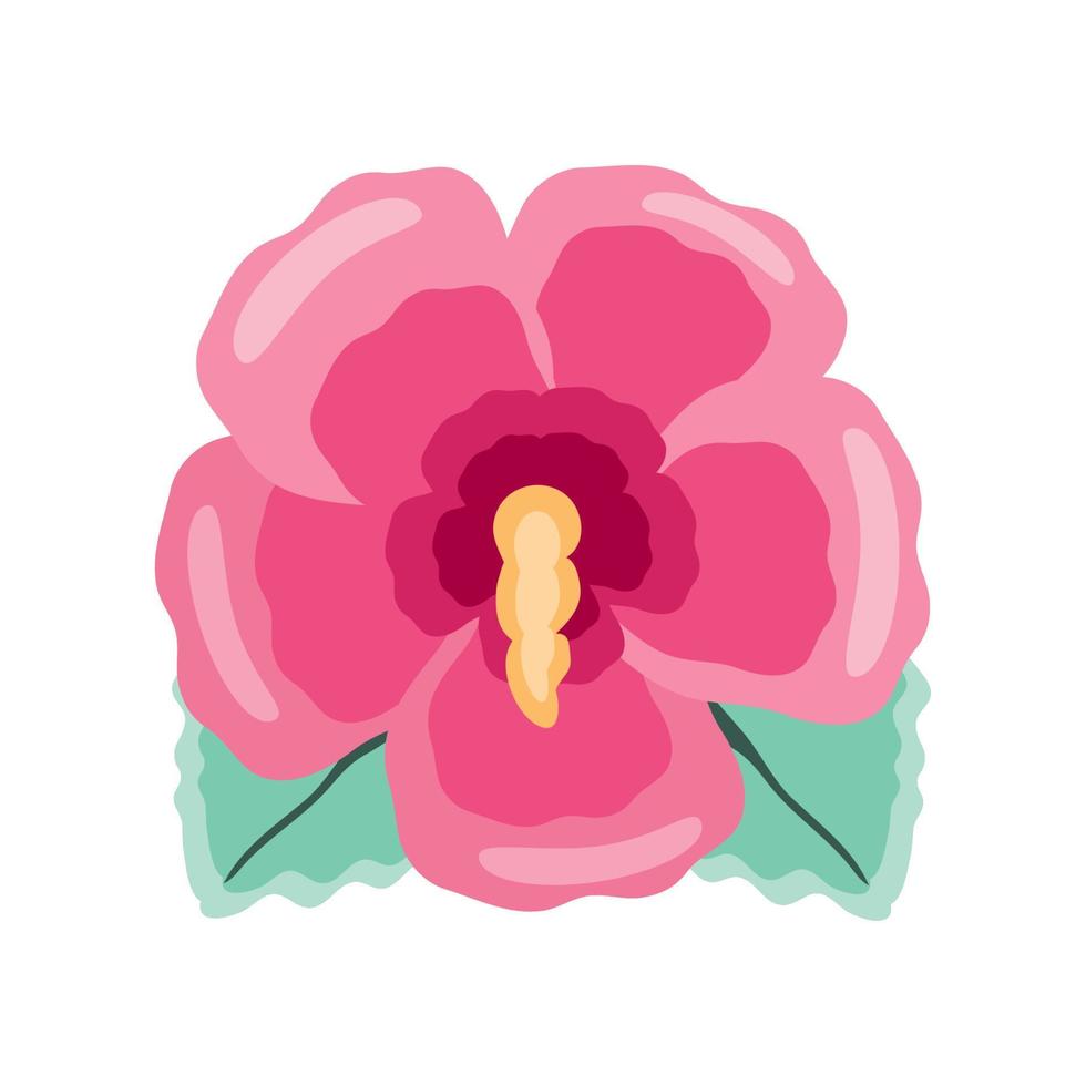 icono de flor exótica vector