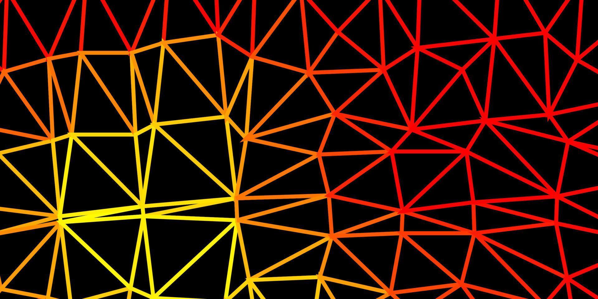 Light red, yellow vector geometric polygonal wallpaper.