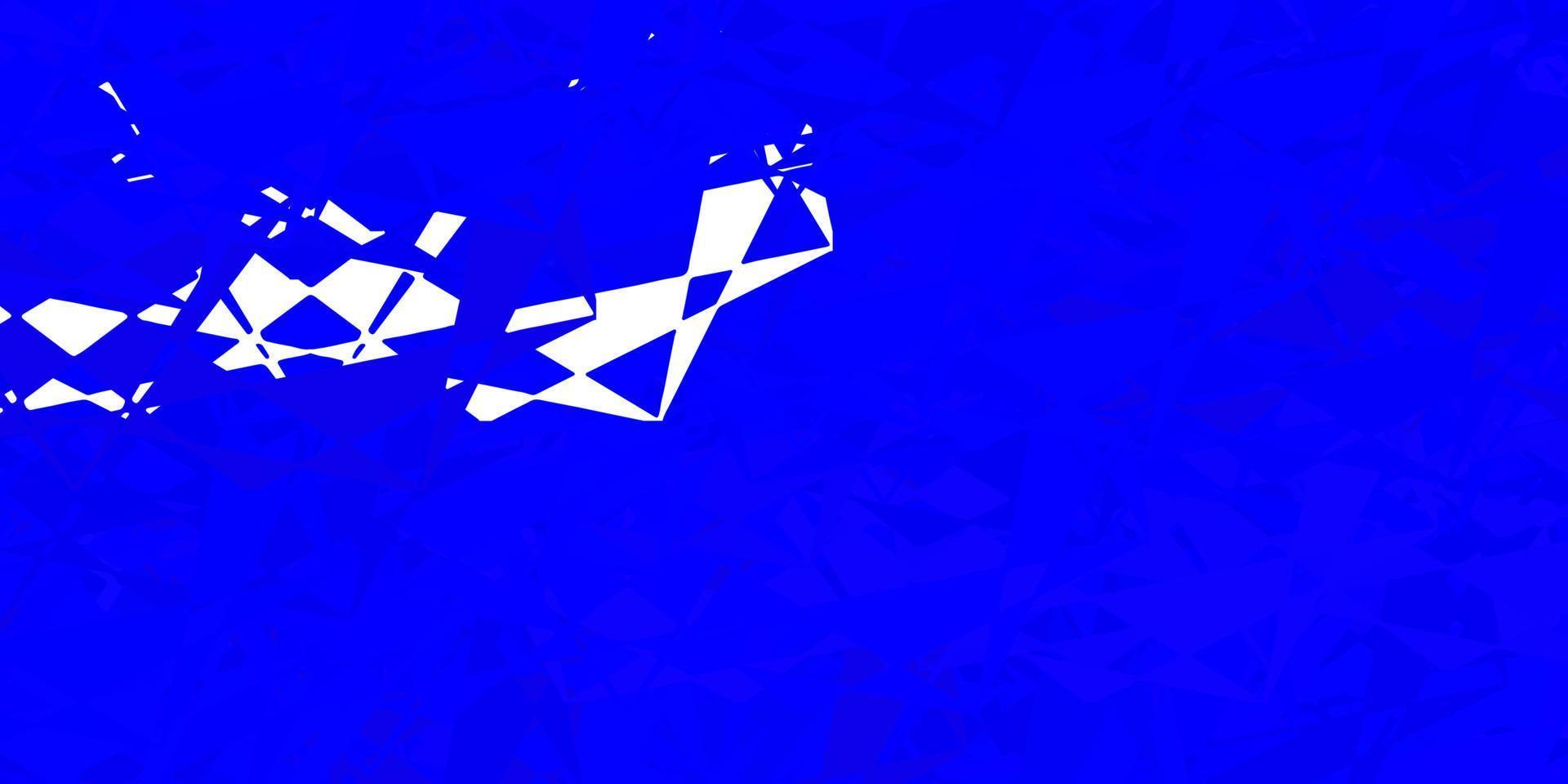 patrón de vector azul oscuro con formas poligonales.
