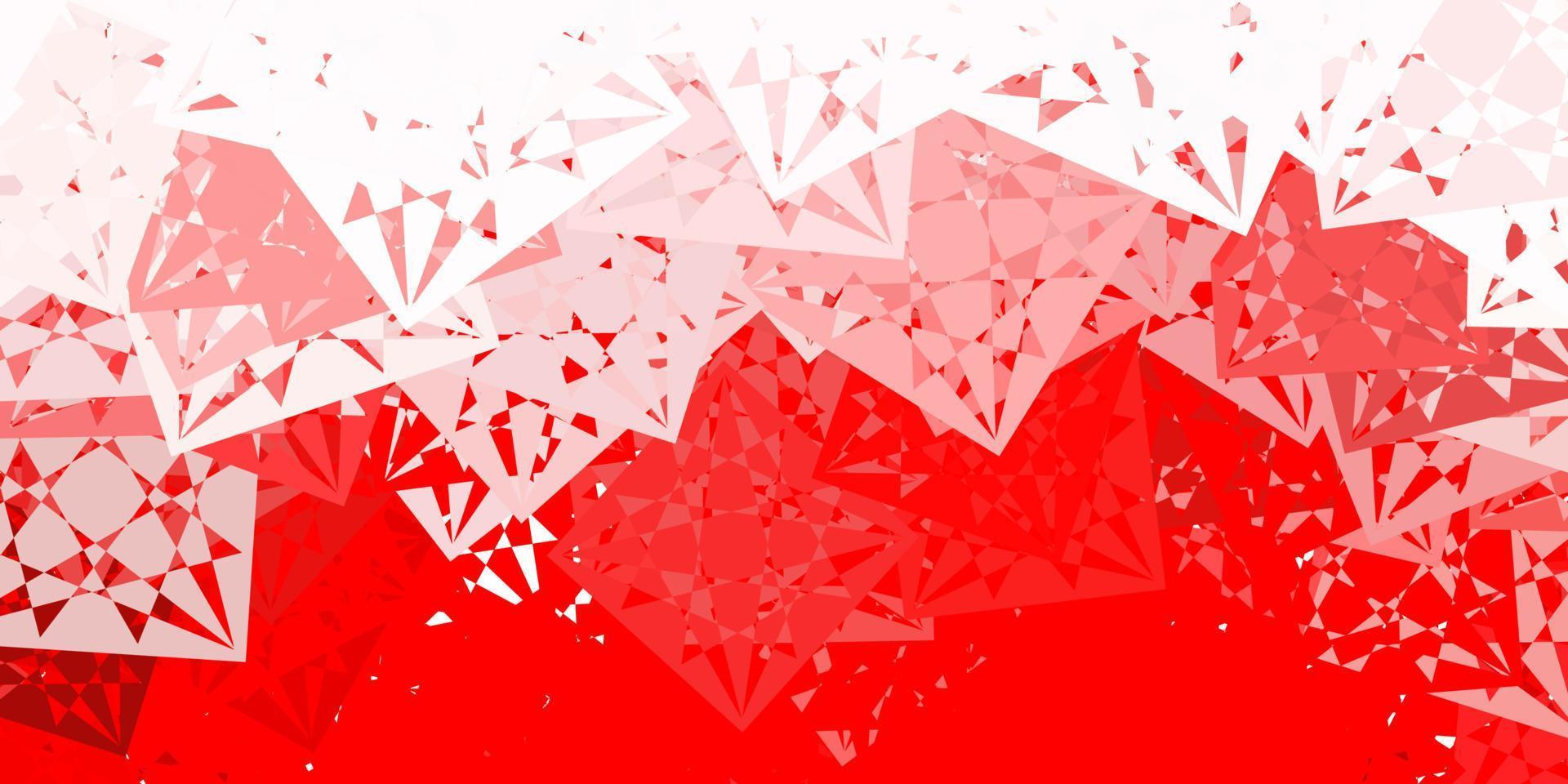 Light Red vector template with triangle shapes.
