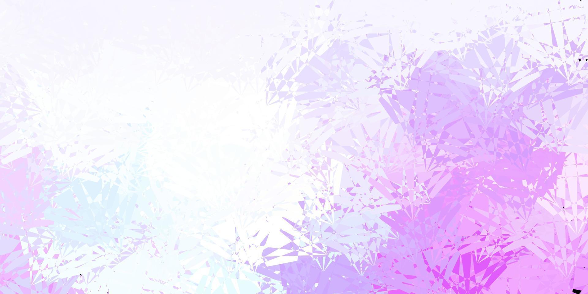 Dark Purple vector background with polygonal forms.