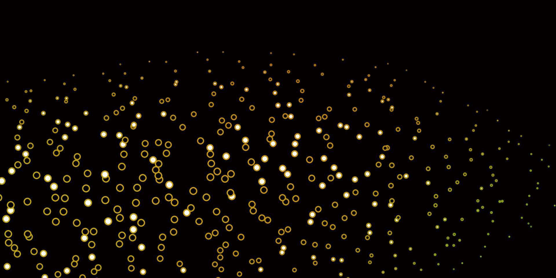 Dark Green, Yellow vector layout with circles.